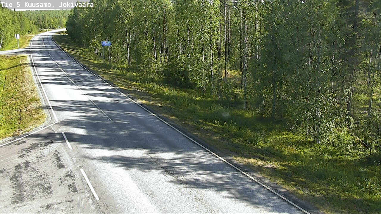 Weather Camera Image Road 5 Kuusamo, Jokivaara, Kuusamo, Pohjois-Pohjanmaa