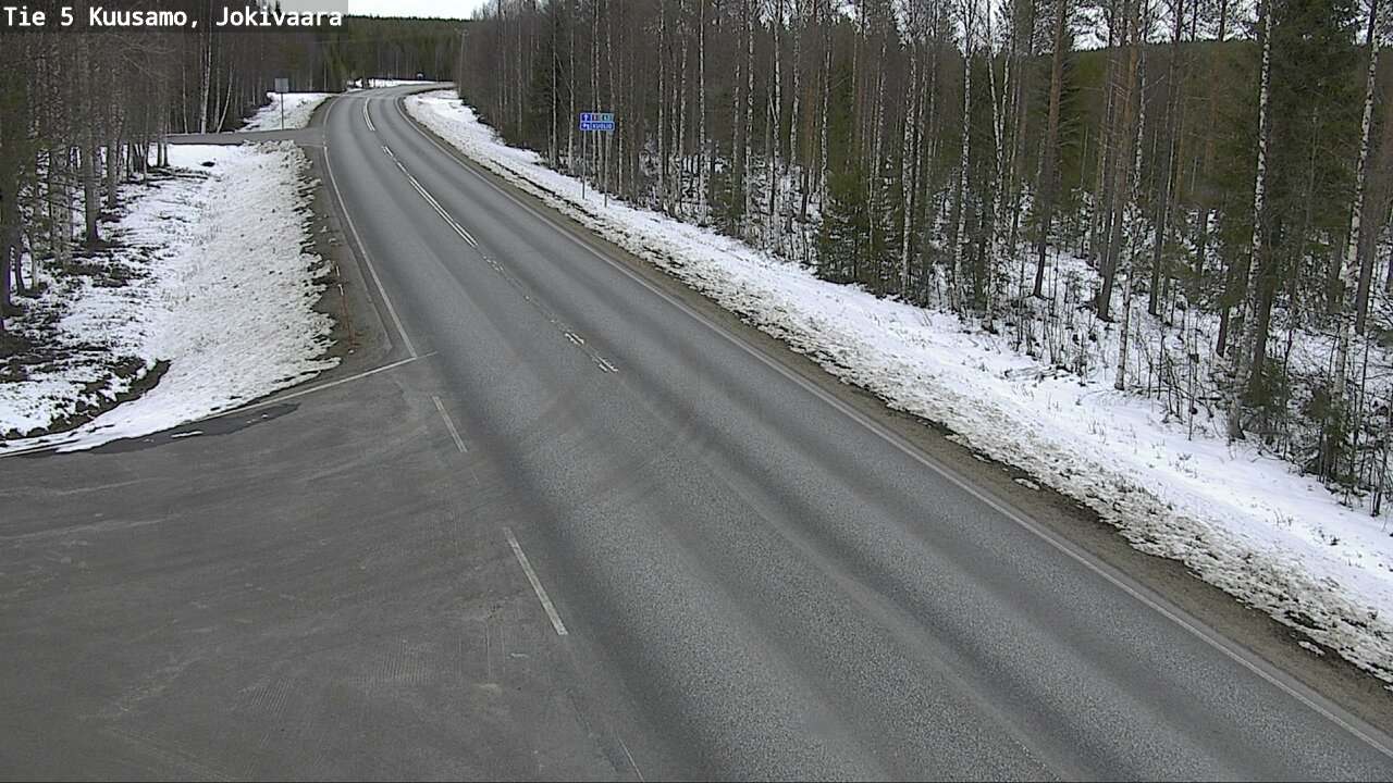 Weather Camera Image Road 5 Kuusamo, Jokivaara, Kuusamo, Pohjois-Pohjanmaa