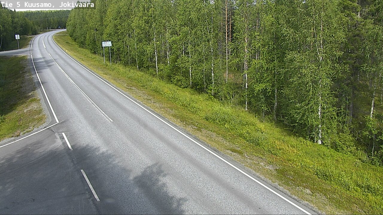 Weather Camera Image Road 5 Kuusamo, Jokivaara, Kuusamo, Pohjois-Pohjanmaa