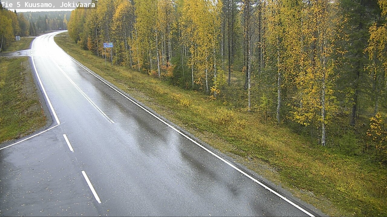 Weather Camera Image Road 5 Kuusamo, Jokivaara, Kuusamo, Pohjois-Pohjanmaa