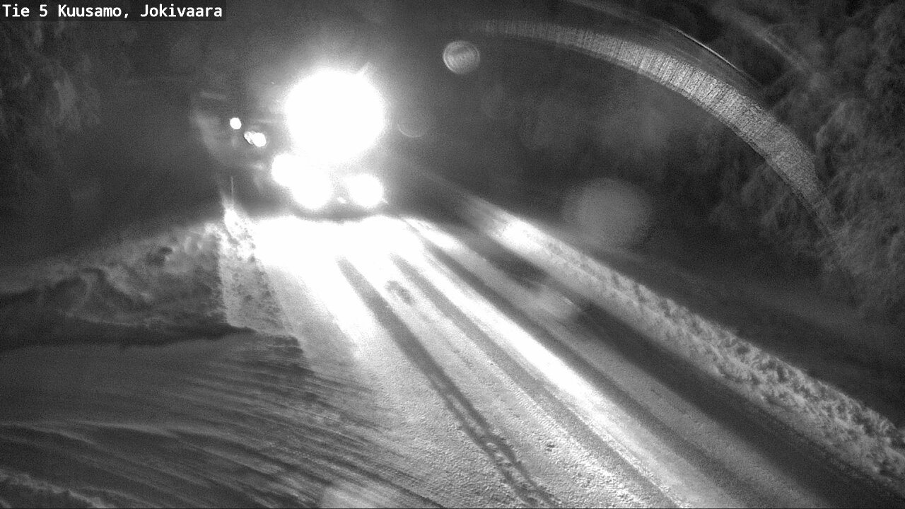 Weather Camera Image Road 5 Kuusamo, Jokivaara, Kuusamo, Pohjois-Pohjanmaa