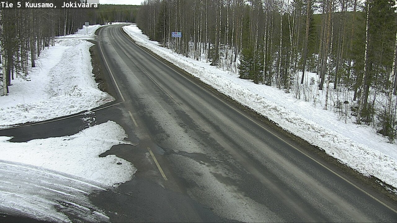 Weather Camera Image Road 5 Kuusamo, Jokivaara, Kuusamo, Pohjois-Pohjanmaa