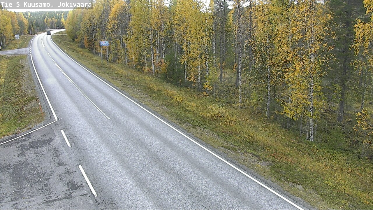 Weather Camera Image Road 5 Kuusamo, Jokivaara, Kuusamo, Pohjois-Pohjanmaa