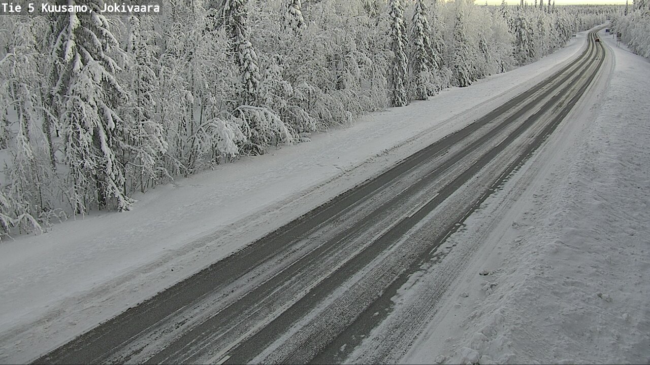 Weather Camera Image Road 5 Kuusamo, Jokivaara, Kuusamo, Pohjois-Pohjanmaa