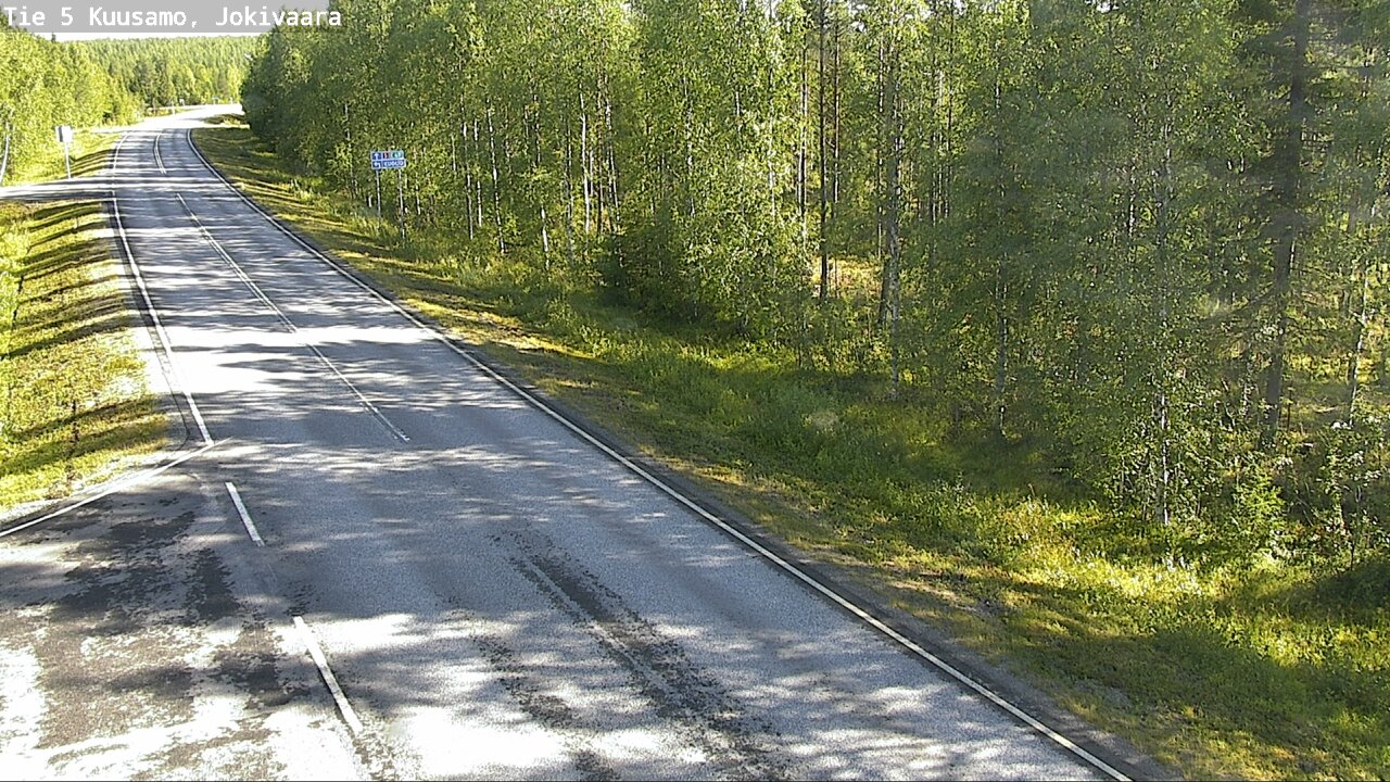 Weather Camera Image Road 5 Kuusamo, Jokivaara, Kuusamo, Pohjois-Pohjanmaa