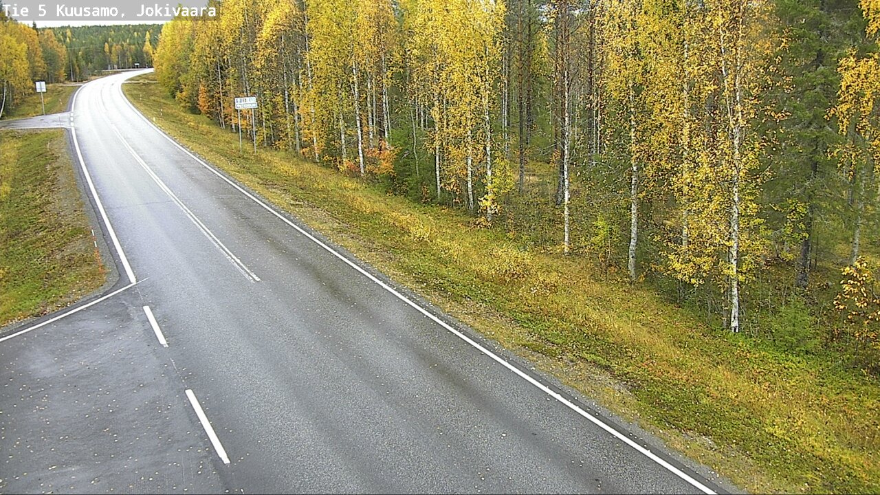 Weather Camera Image Road 5 Kuusamo, Jokivaara, Kuusamo, Pohjois-Pohjanmaa