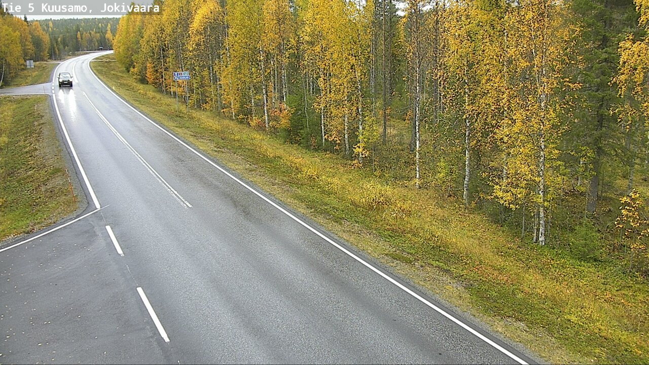 Weather Camera Image Road 5 Kuusamo, Jokivaara, Kuusamo, Pohjois-Pohjanmaa