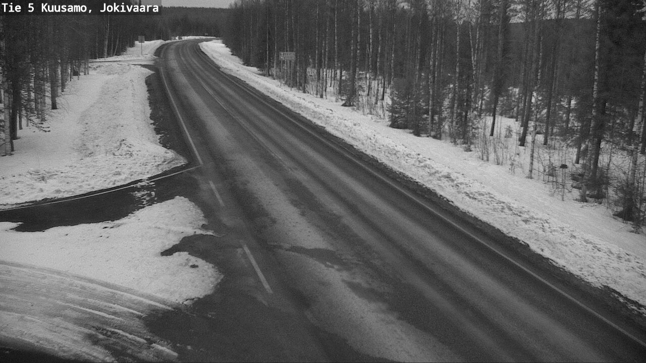 Weather Camera Image Road 5 Kuusamo, Jokivaara, Kuusamo, Pohjois-Pohjanmaa