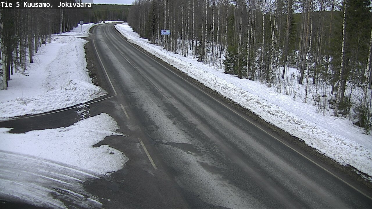 Weather Camera Image Road 5 Kuusamo, Jokivaara, Kuusamo, Pohjois-Pohjanmaa