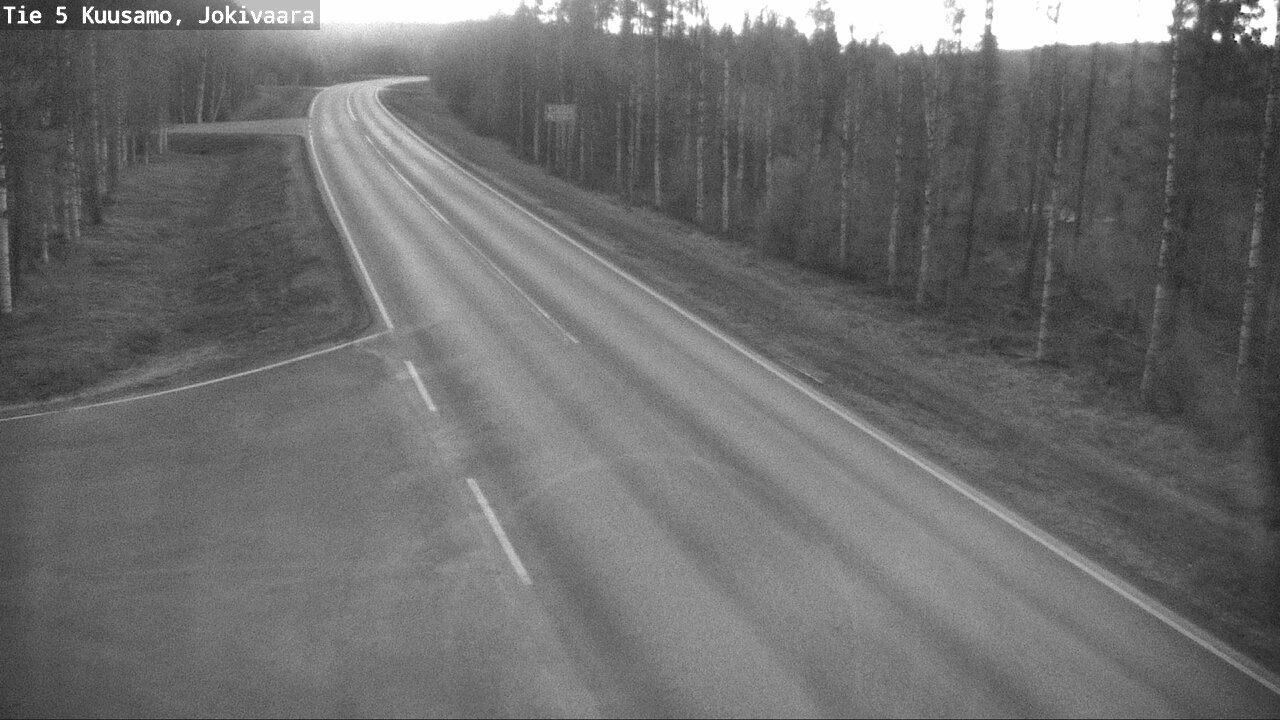 Weather Camera Image Väg 5 Kuusamo, Jokivaara, Kuusamo, Pohjois-Pohjanmaa