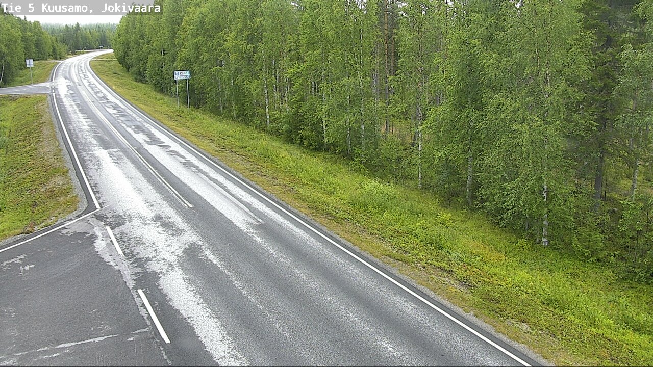Weather Camera Image Road 5 Kuusamo, Jokivaara, Kuusamo, Pohjois-Pohjanmaa