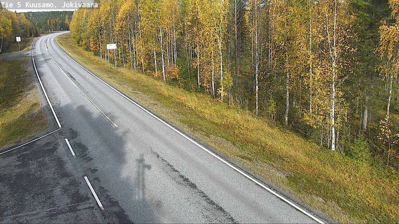 Weather Camera Image Road 5 Kuusamo, Jokivaara, Kuusamo, Pohjois-Pohjanmaa