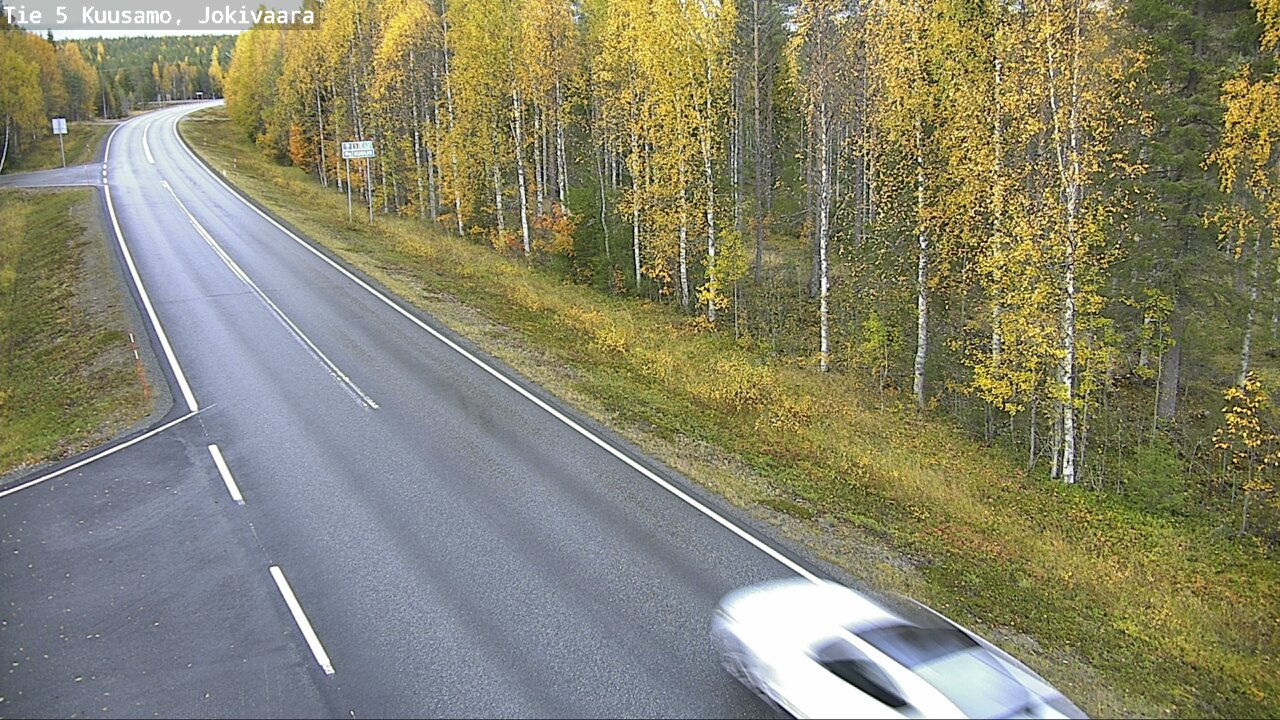 Weather Camera Image Road 5 Kuusamo, Jokivaara, Kuusamo, Pohjois-Pohjanmaa