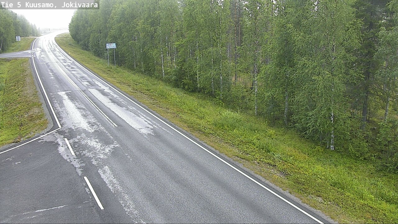 Weather Camera Image Road 5 Kuusamo, Jokivaara, Kuusamo, Pohjois-Pohjanmaa
