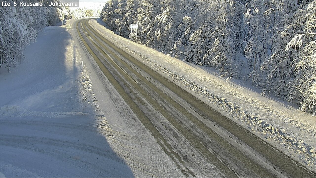 Weather Camera Image Road 5 Kuusamo, Jokivaara, Kuusamo, Pohjois-Pohjanmaa