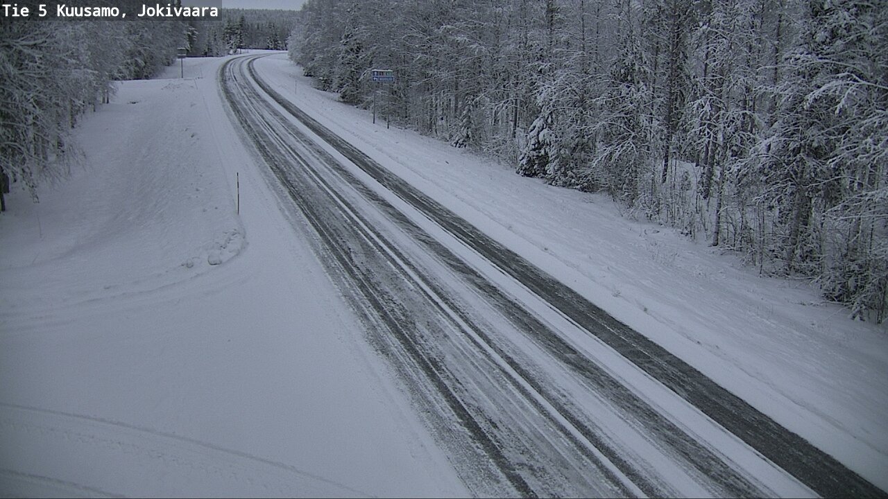 Weather Camera Image Väg 5 Kuusamo, Jokivaara, Kuusamo, Pohjois-Pohjanmaa