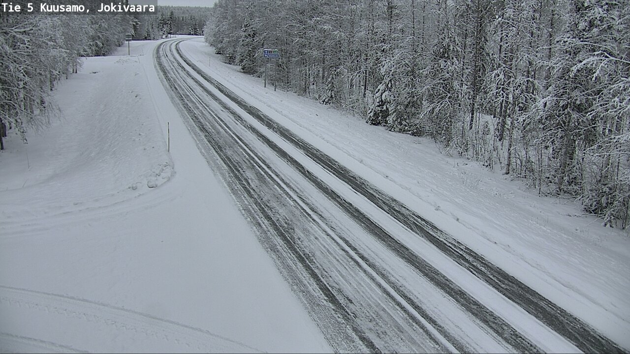 Weather Camera Image Väg 5 Kuusamo, Jokivaara, Kuusamo, Pohjois-Pohjanmaa
