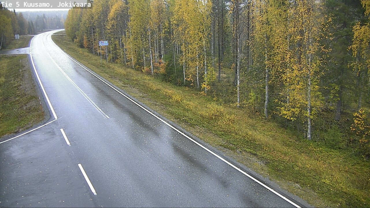 Weather Camera Image Road 5 Kuusamo, Jokivaara, Kuusamo, Pohjois-Pohjanmaa