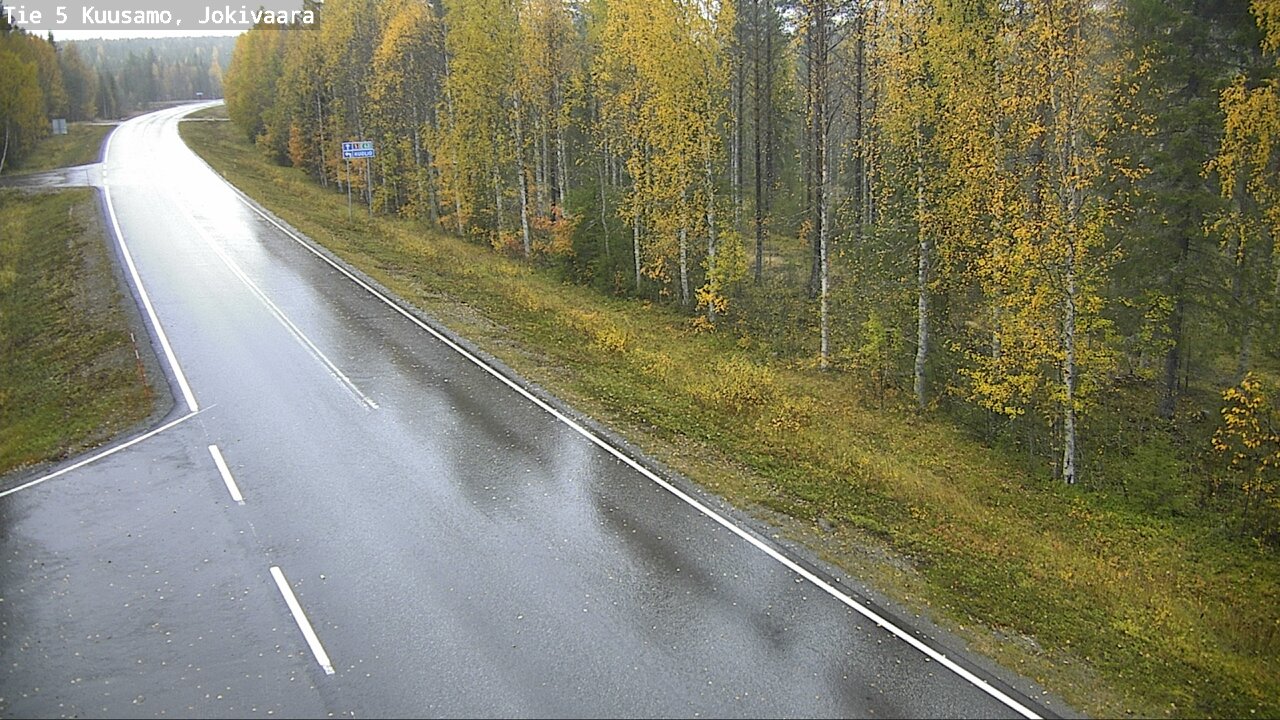 Weather Camera Image Road 5 Kuusamo, Jokivaara, Kuusamo, Pohjois-Pohjanmaa