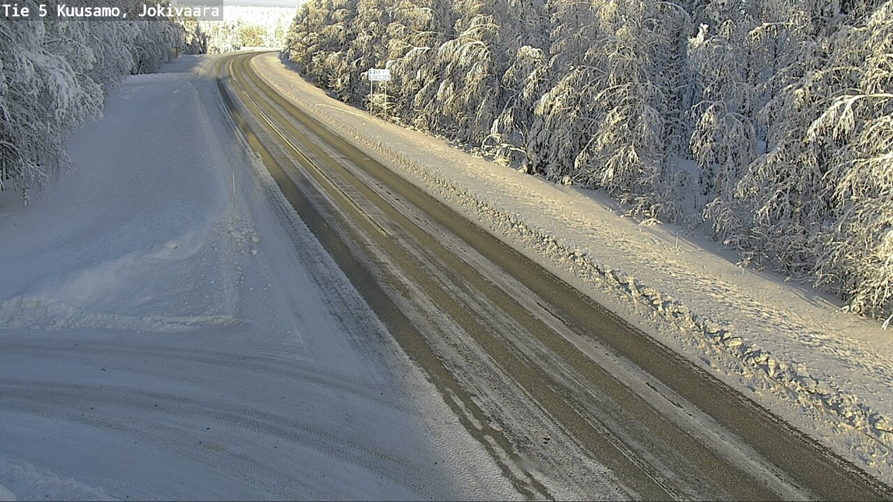 Weather Camera Image Road 5 Kuusamo, Jokivaara, Kuusamo, Pohjois-Pohjanmaa