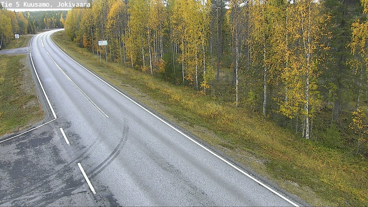 Weather Camera Image Road 5 Kuusamo, Jokivaara, Kuusamo, Pohjois-Pohjanmaa