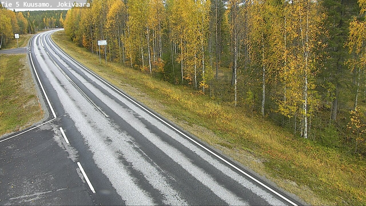 Weather Camera Image Road 5 Kuusamo, Jokivaara, Kuusamo, Pohjois-Pohjanmaa