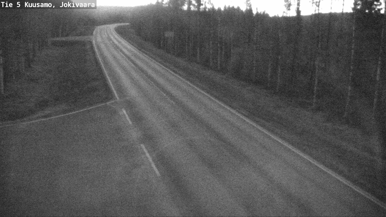 Weather Camera Image Väg 5 Kuusamo, Jokivaara, Kuusamo, Pohjois-Pohjanmaa