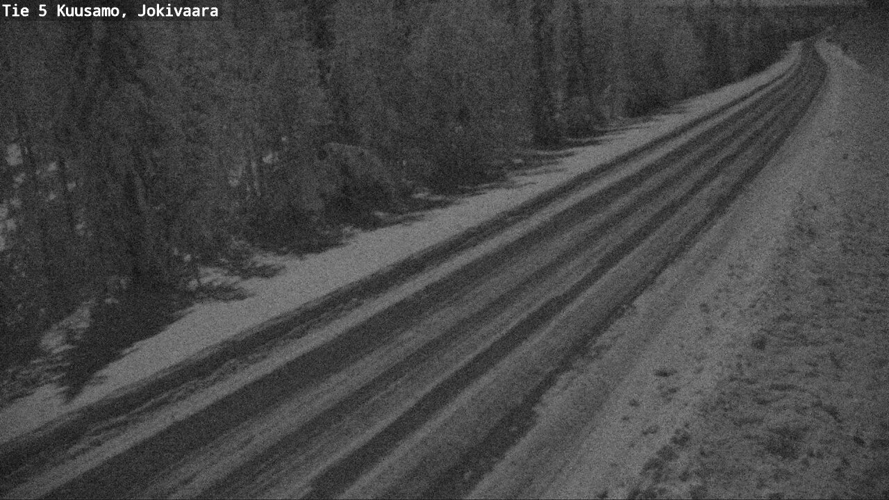 Weather Camera Image Road 5 Kuusamo, Jokivaara, Kuusamo, Pohjois-Pohjanmaa
