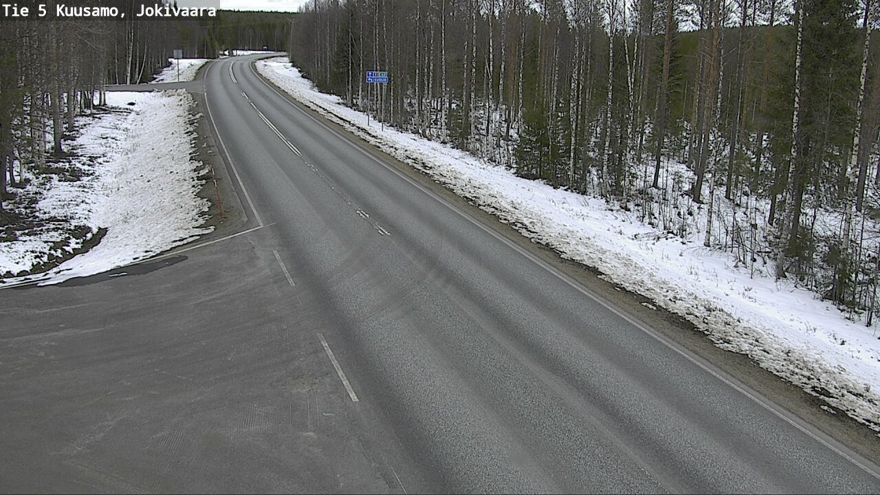 Weather Camera Image Väg 5 Kuusamo, Jokivaara, Kuusamo, Pohjois-Pohjanmaa