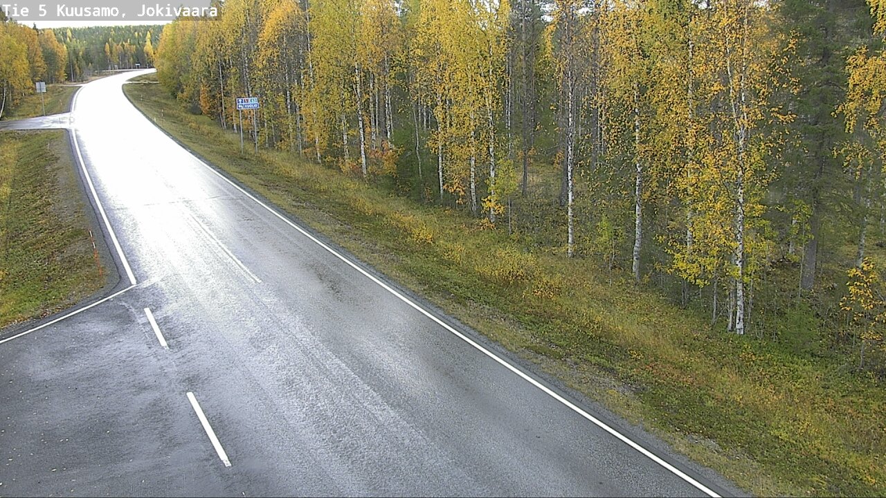 Weather Camera Image Road 5 Kuusamo, Jokivaara, Kuusamo, Pohjois-Pohjanmaa