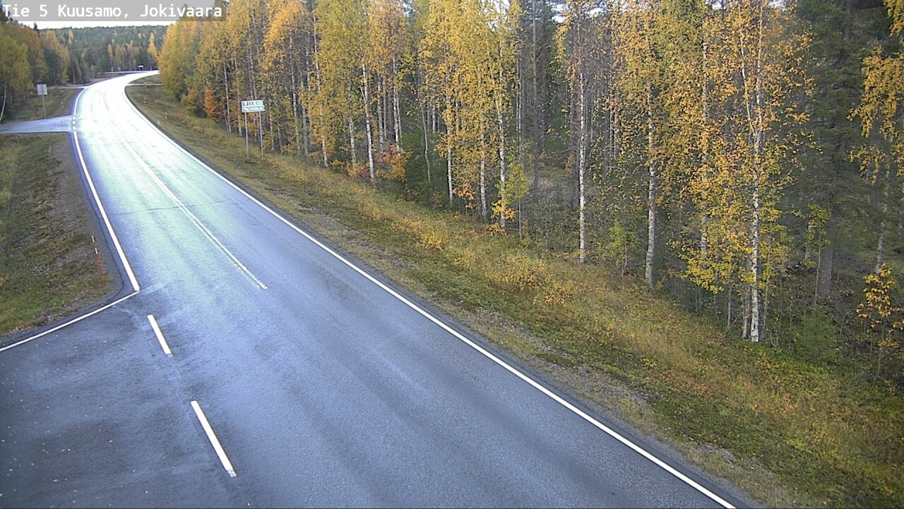 Weather Camera Image Road 5 Kuusamo, Jokivaara, Kuusamo, Pohjois-Pohjanmaa