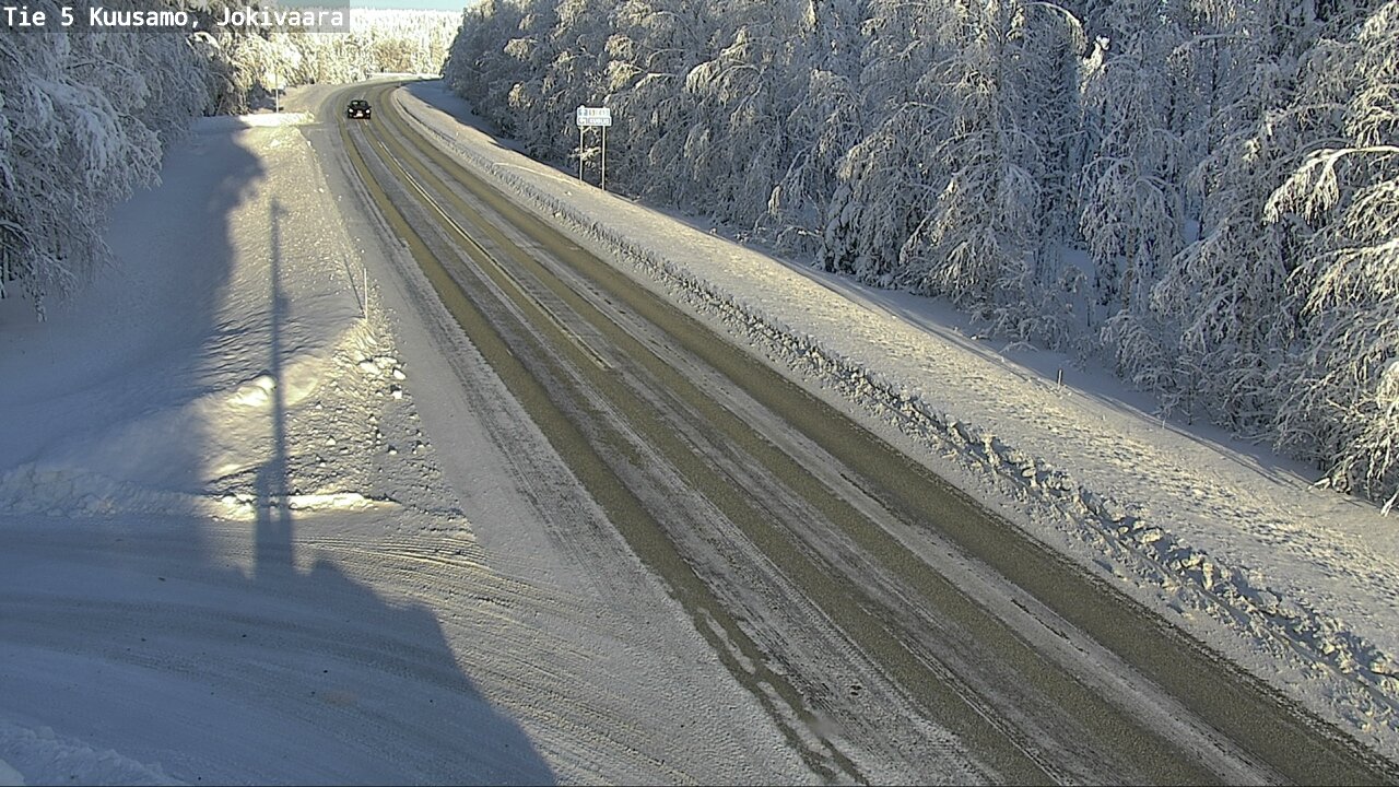 Weather Camera Image Road 5 Kuusamo, Jokivaara, Kuusamo, Pohjois-Pohjanmaa