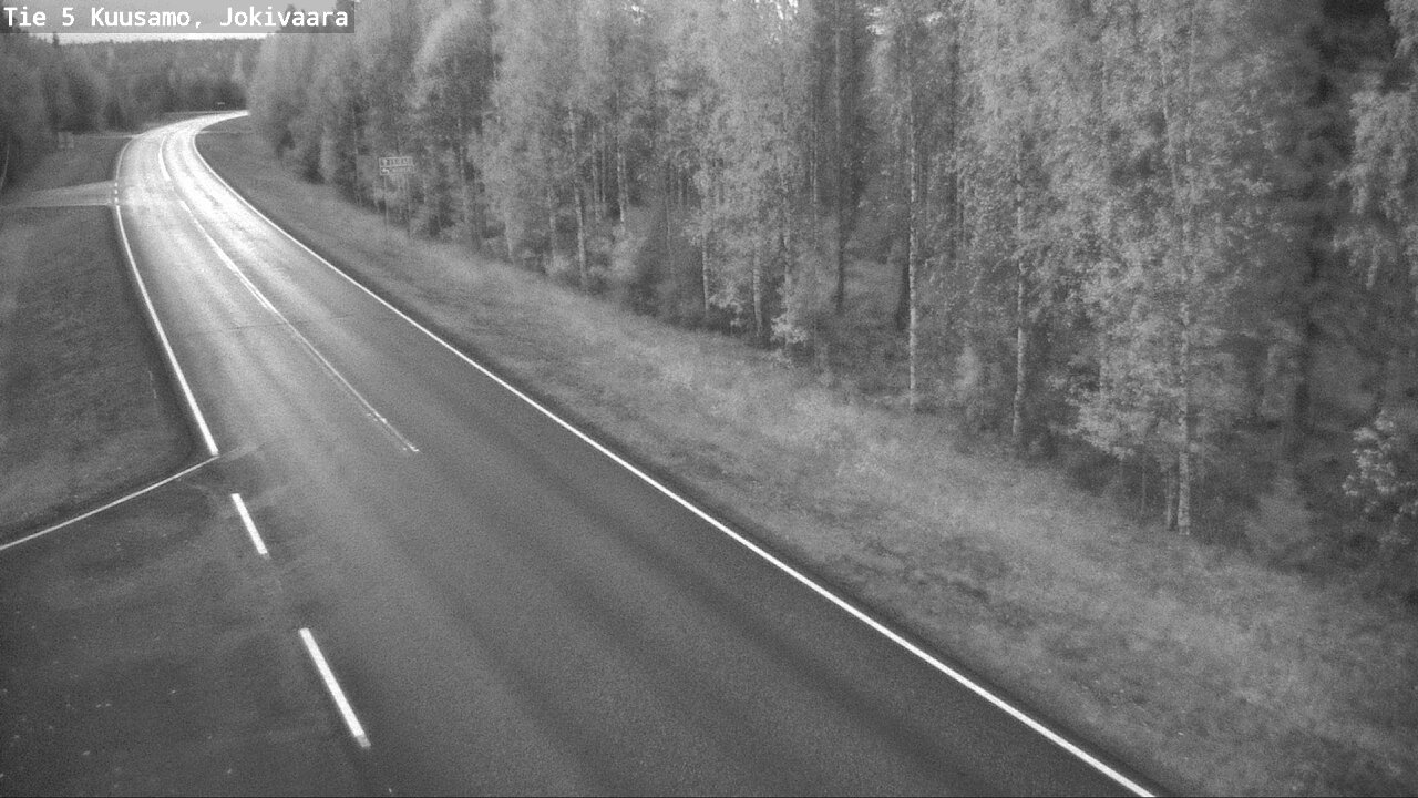 Weather Camera Image Road 5 Kuusamo, Jokivaara, Kuusamo, Pohjois-Pohjanmaa