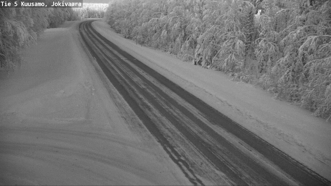 Weather Camera Image Road 5 Kuusamo, Jokivaara, Kuusamo, Pohjois-Pohjanmaa