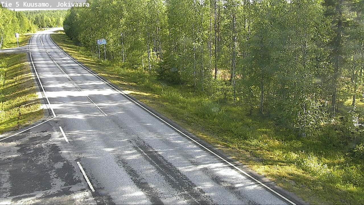 Weather Camera Image Road 5 Kuusamo, Jokivaara, Kuusamo, Pohjois-Pohjanmaa