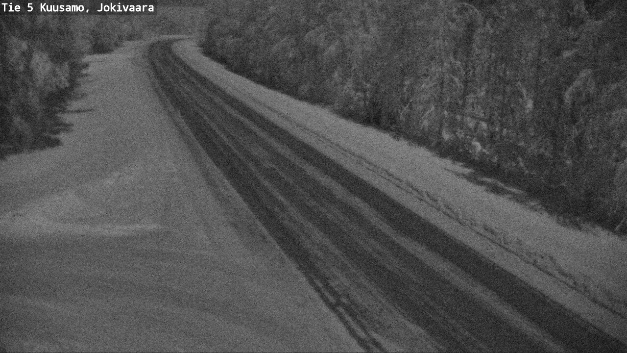 Weather Camera Image Road 5 Kuusamo, Jokivaara, Kuusamo, Pohjois-Pohjanmaa