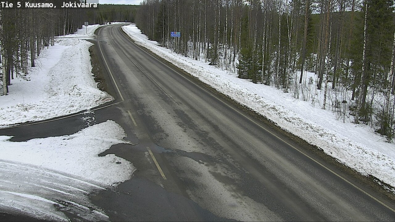 Weather Camera Image Road 5 Kuusamo, Jokivaara, Kuusamo, Pohjois-Pohjanmaa