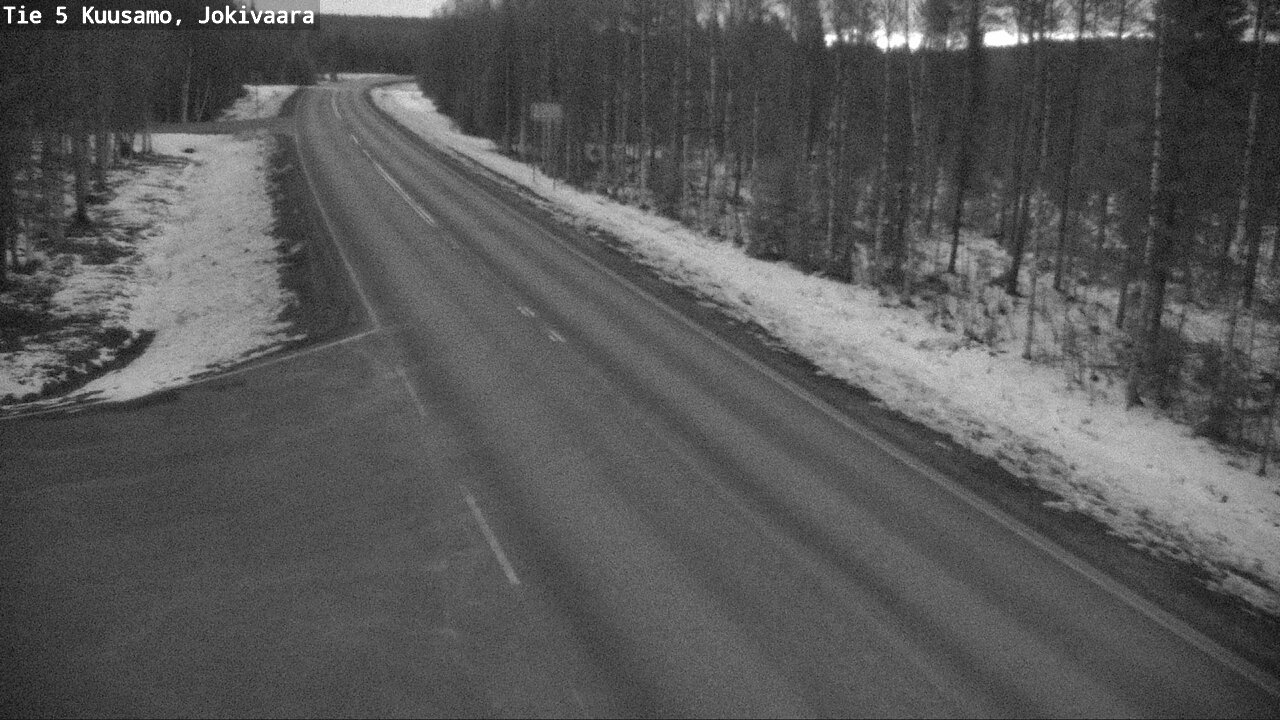 Weather Camera Image Road 5 Kuusamo, Jokivaara, Kuusamo, Pohjois-Pohjanmaa