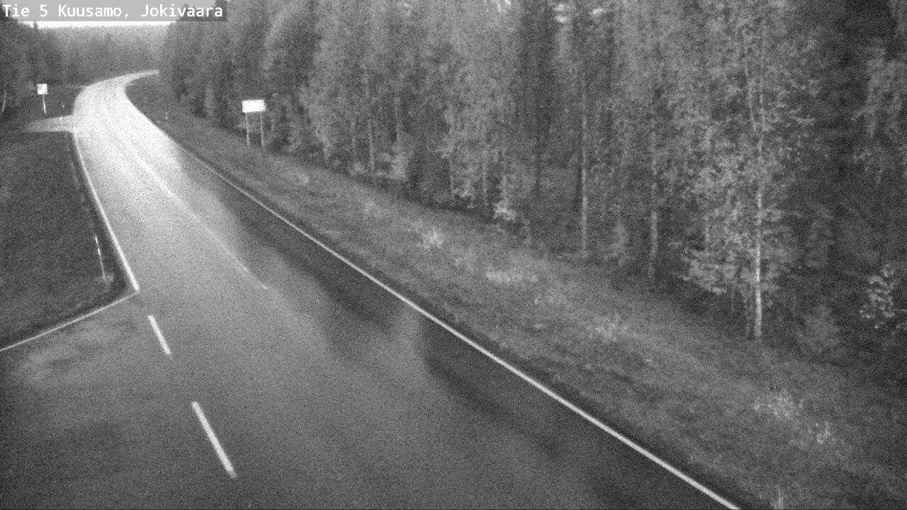 Weather Camera Image Road 5 Kuusamo, Jokivaara, Kuusamo, Pohjois-Pohjanmaa