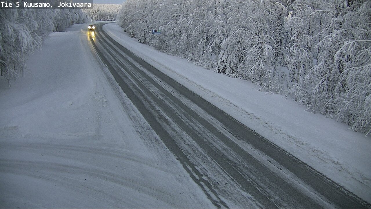 Weather Camera Image Road 5 Kuusamo, Jokivaara, Kuusamo, Pohjois-Pohjanmaa