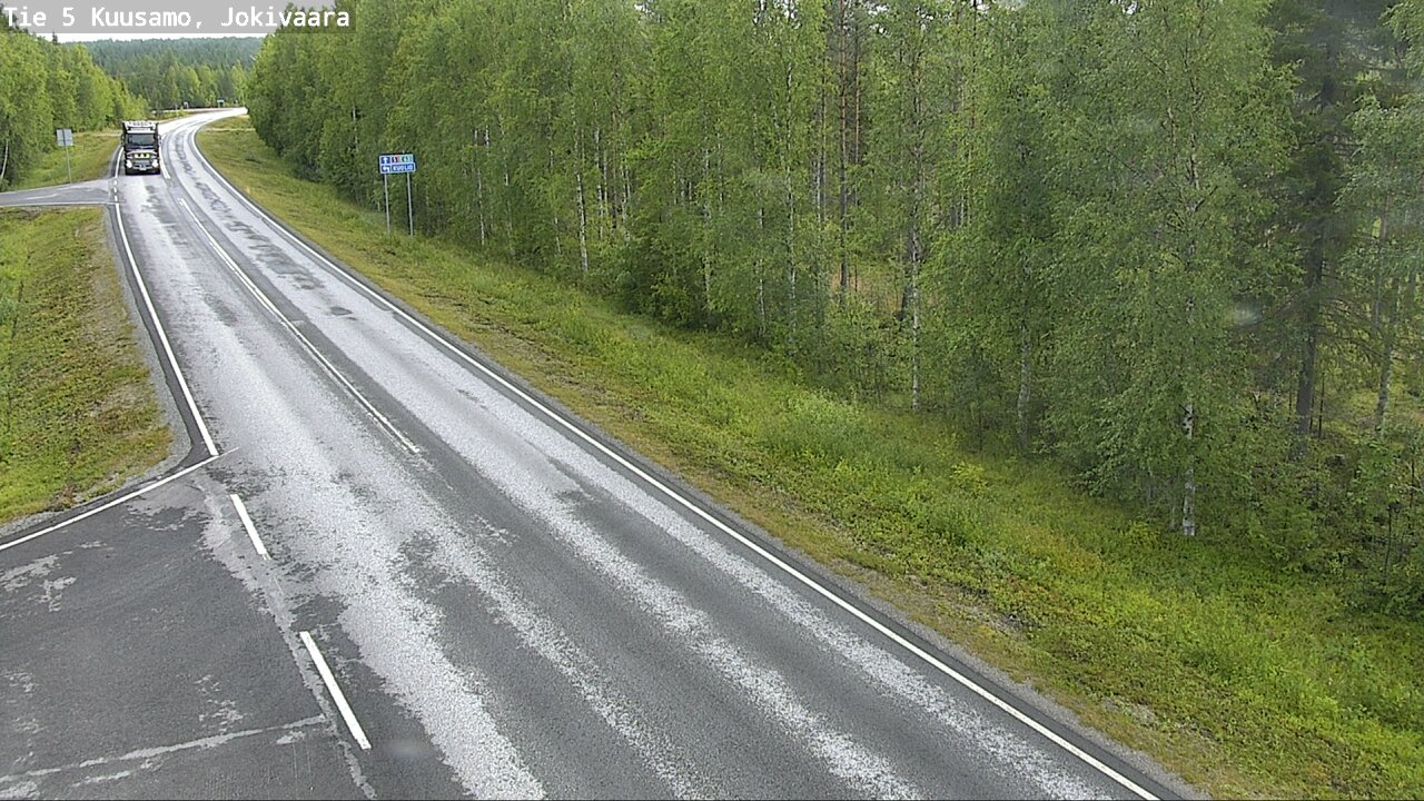 Weather Camera Image Road 5 Kuusamo, Jokivaara, Kuusamo, Pohjois-Pohjanmaa