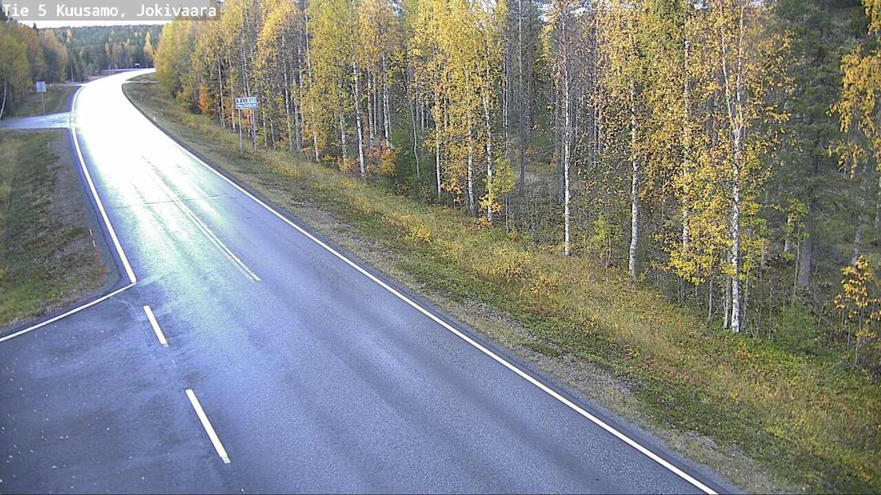Weather Camera Image Road 5 Kuusamo, Jokivaara, Kuusamo, Pohjois-Pohjanmaa