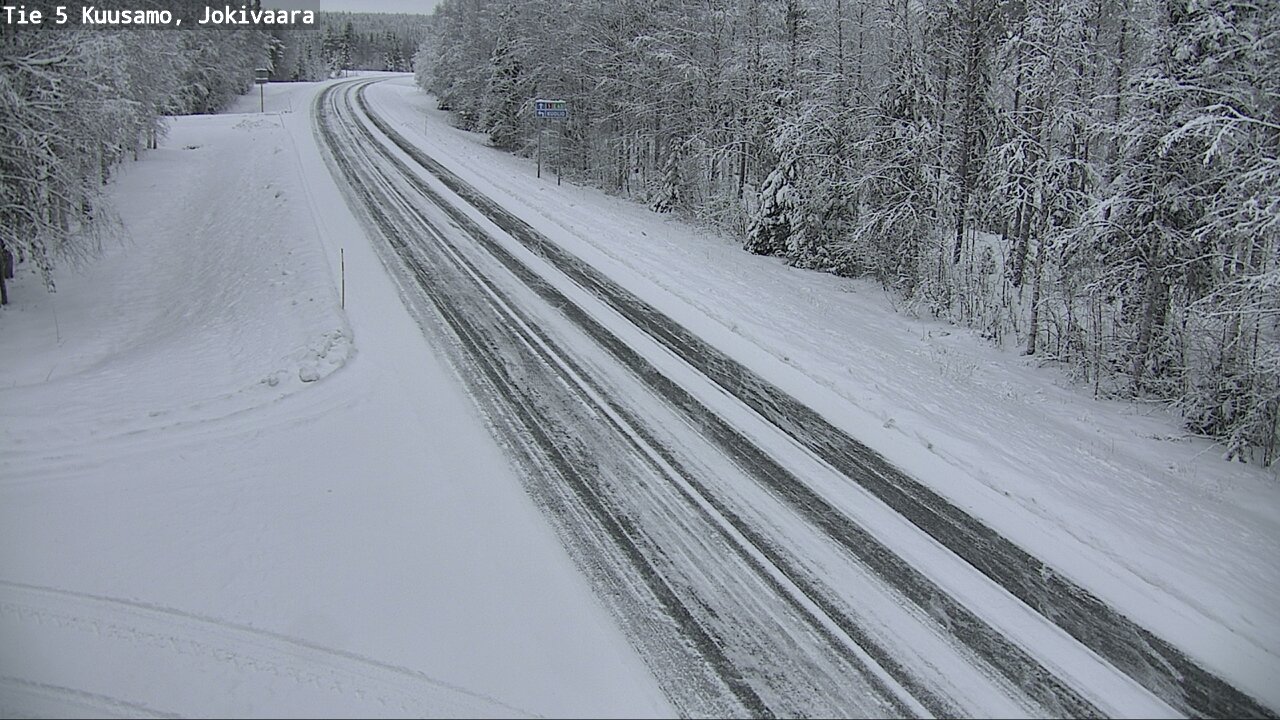 Weather Camera Image Väg 5 Kuusamo, Jokivaara, Kuusamo, Pohjois-Pohjanmaa