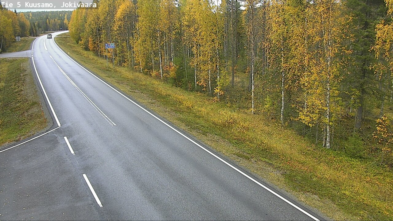 Weather Camera Image Road 5 Kuusamo, Jokivaara, Kuusamo, Pohjois-Pohjanmaa