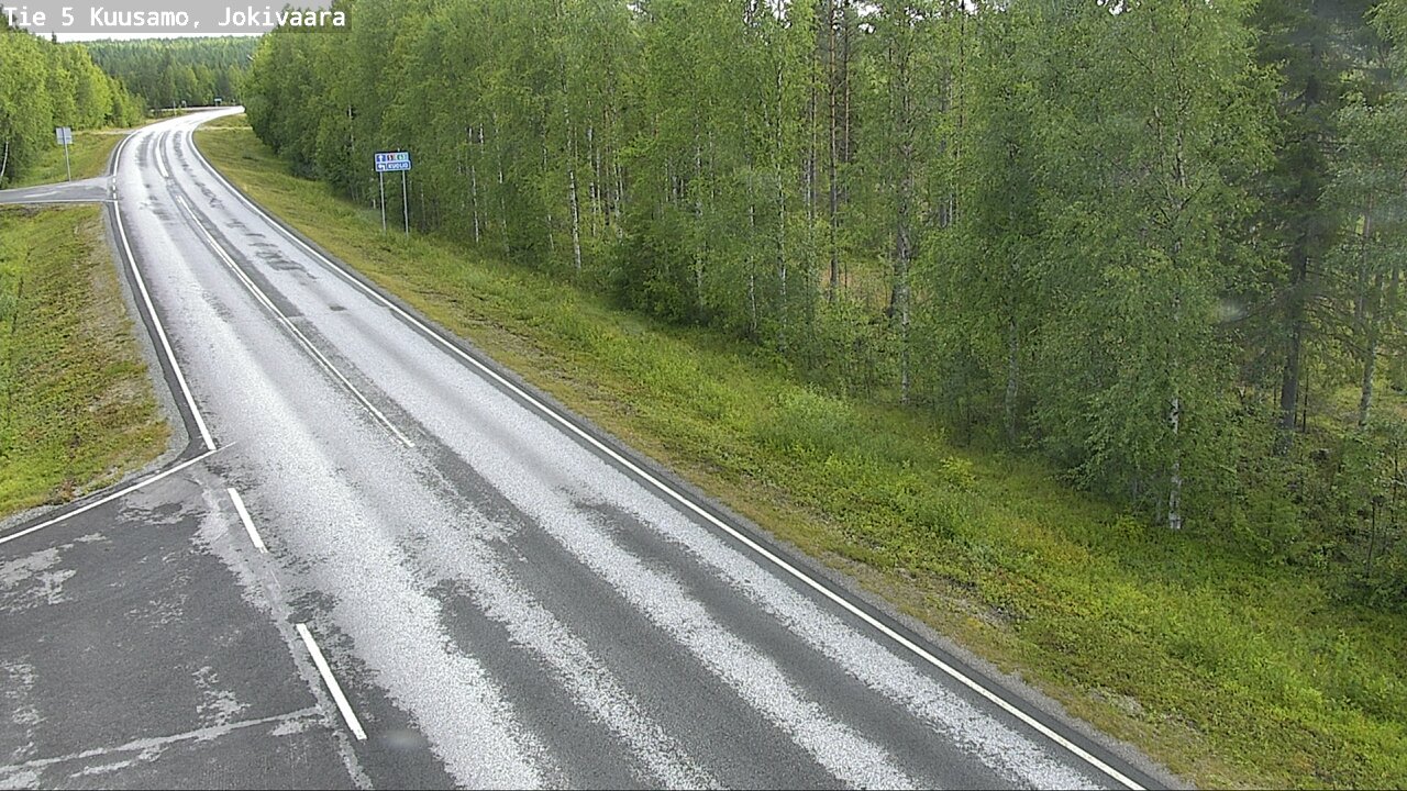 Weather Camera Image Road 5 Kuusamo, Jokivaara, Kuusamo, Pohjois-Pohjanmaa