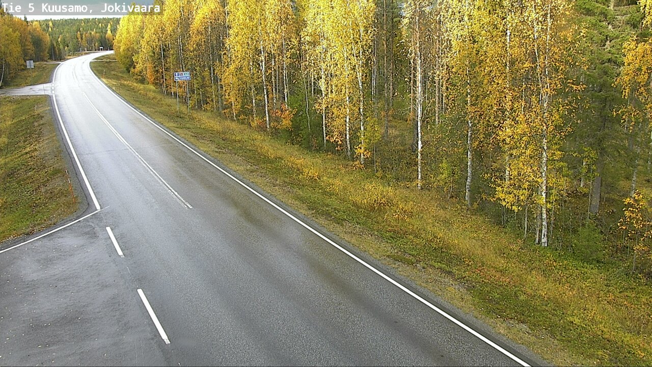 Weather Camera Image Road 5 Kuusamo, Jokivaara, Kuusamo, Pohjois-Pohjanmaa