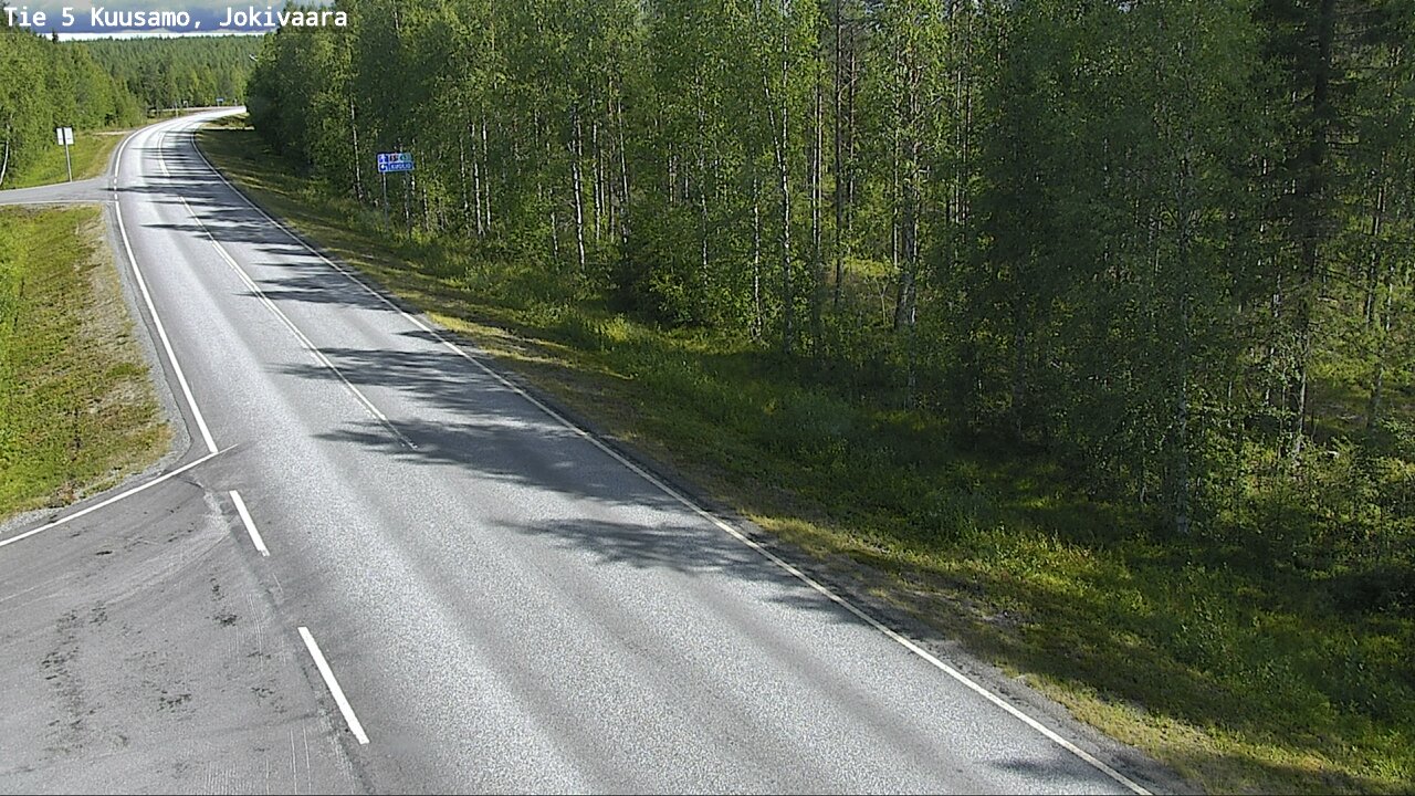 Weather Camera Image Road 5 Kuusamo, Jokivaara, Kuusamo, Pohjois-Pohjanmaa