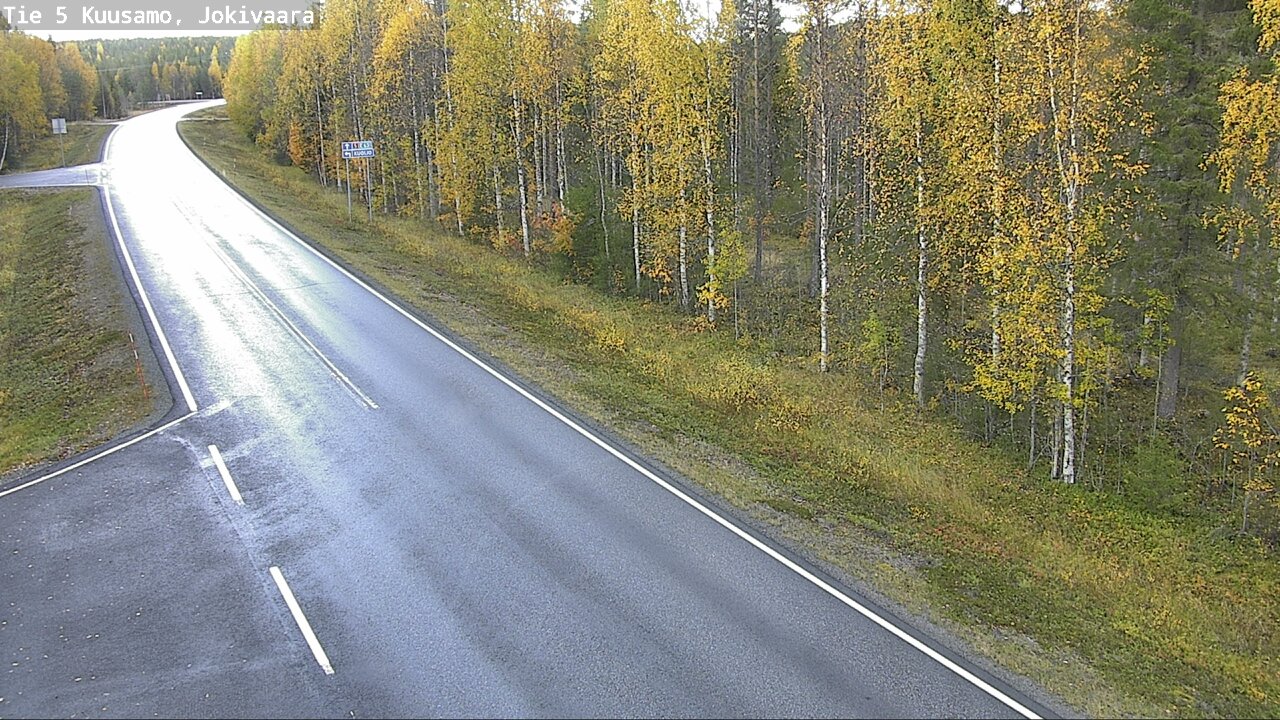 Weather Camera Image Road 5 Kuusamo, Jokivaara, Kuusamo, Pohjois-Pohjanmaa