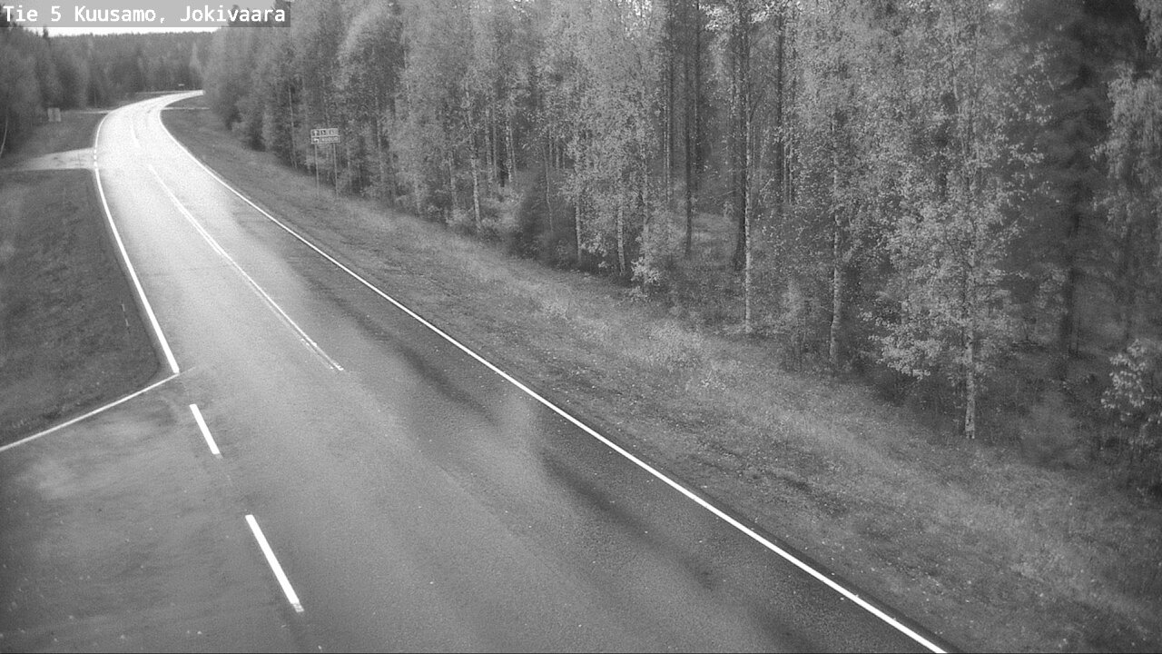 Weather Camera Image Road 5 Kuusamo, Jokivaara, Kuusamo, Pohjois-Pohjanmaa