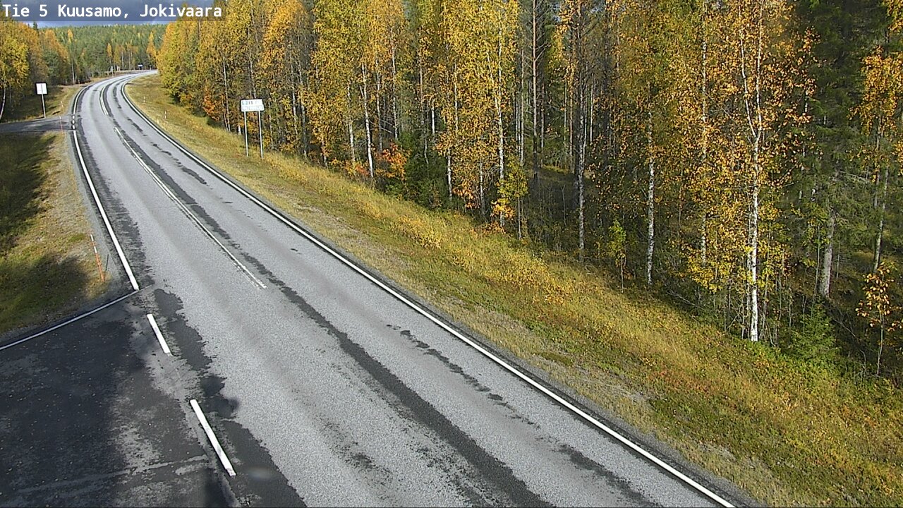 Weather Camera Image Road 5 Kuusamo, Jokivaara, Kuusamo, Pohjois-Pohjanmaa